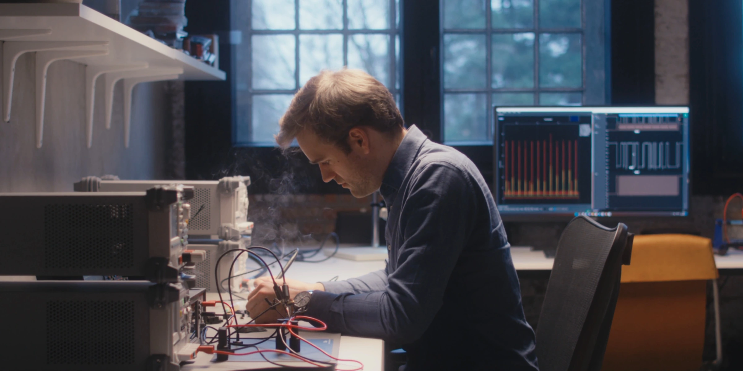 Electronics development in the workshop