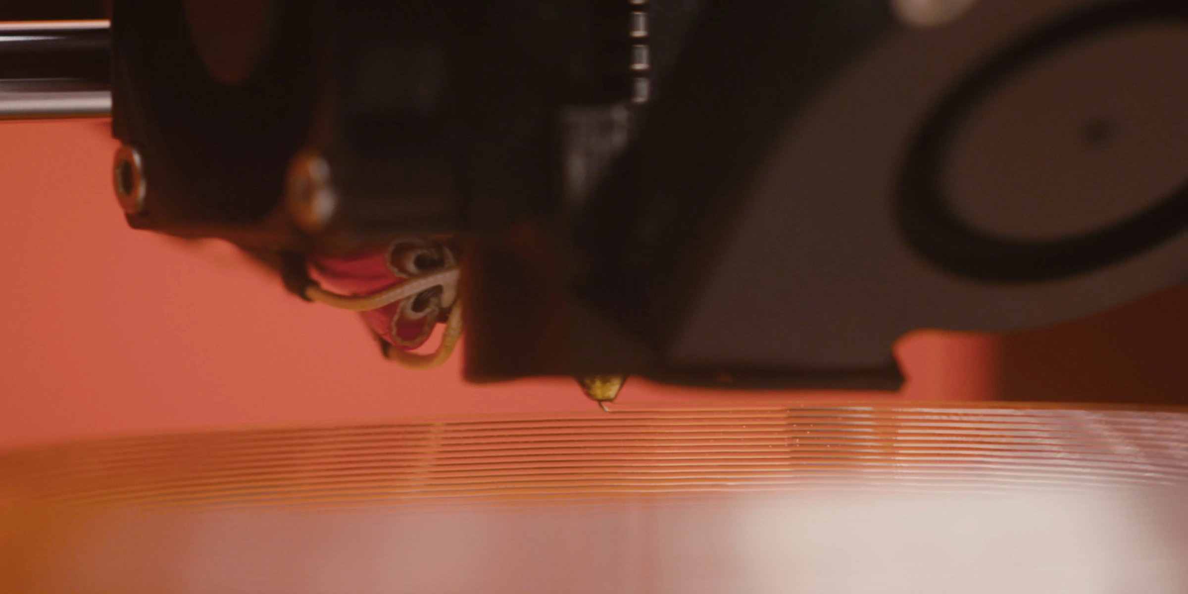 3D printing in warm light