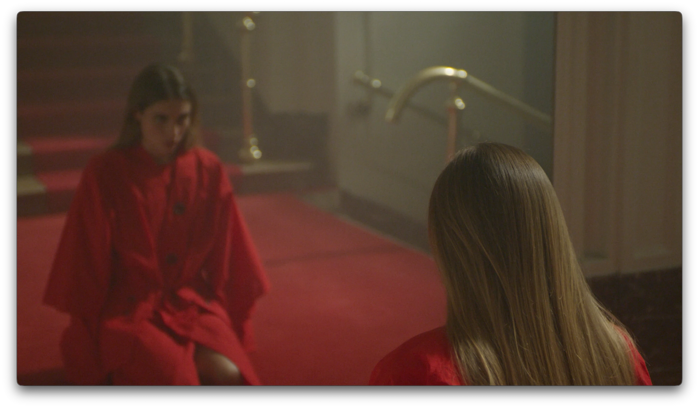 Gioia Seghers — Red silhouette and mirror reflection