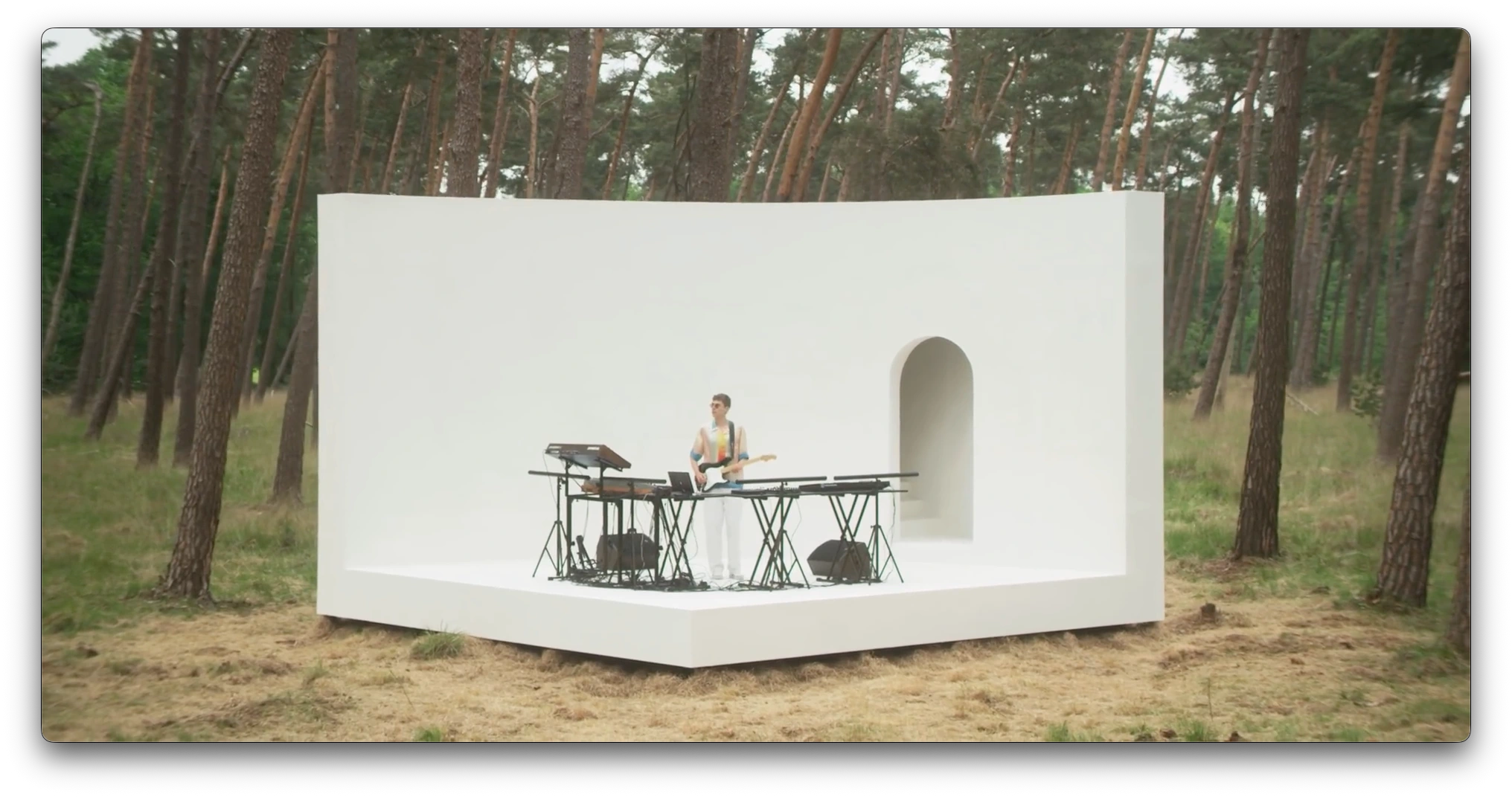Guitar performance at the white forest stage